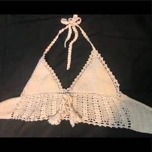 Kendall & Kylie crochet crop top